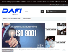 Tablet Screenshot of dafi-water-heater.com